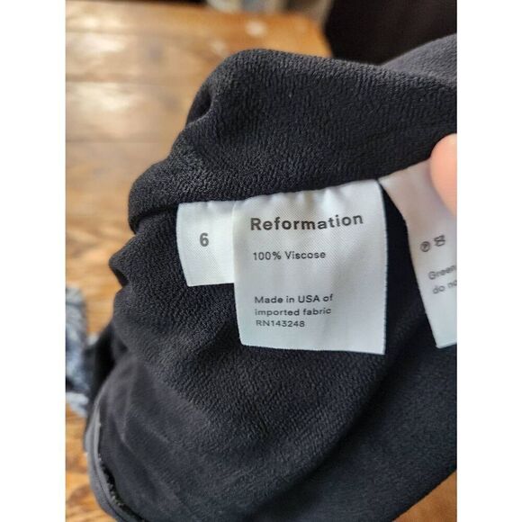 Reformation Stevie Serpent Mini Dress Size 6 - Picture 3 of 4